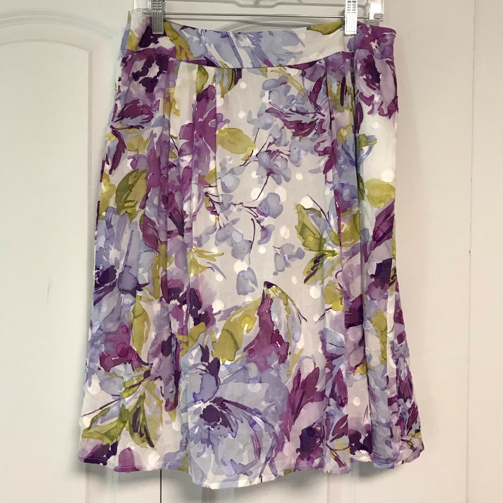 Christopher and Banks floral skirt